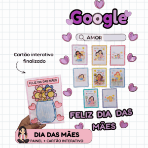 Dia das Mães - painel + cartão interativo
